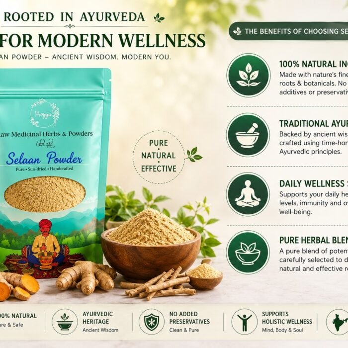 Virogya Selaan Churan | 16 Ayurvedic Herbs for Women's Wellness | 200g Virogya Selaan Churan | 16 Ayurvedic Herbs for Women's Wellness | 200g